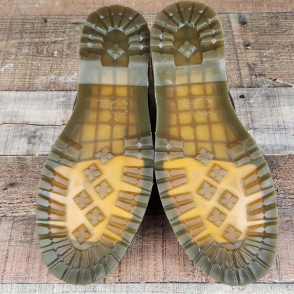 Dr Martens Boston Men Sz 13 M Air Wair Brown Leather Oxford Shoes Low Classic - Picture 2 of 9